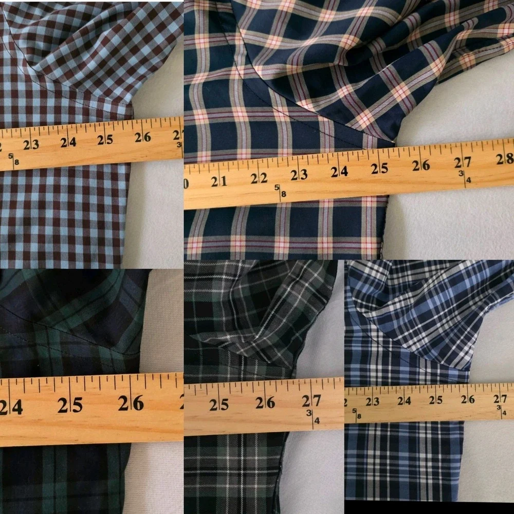 Lot Of 5 UNTUCKit Men Multicolor Plaid Long Sleeve Button Shirt 2XLT 2XL TALL - Picture 14 of 16